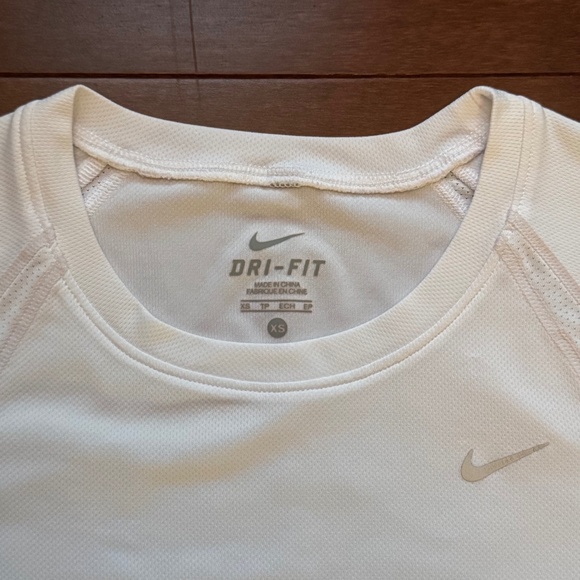 Nike Dri-Fit White Athletic Shirt - Picture 2 of 2